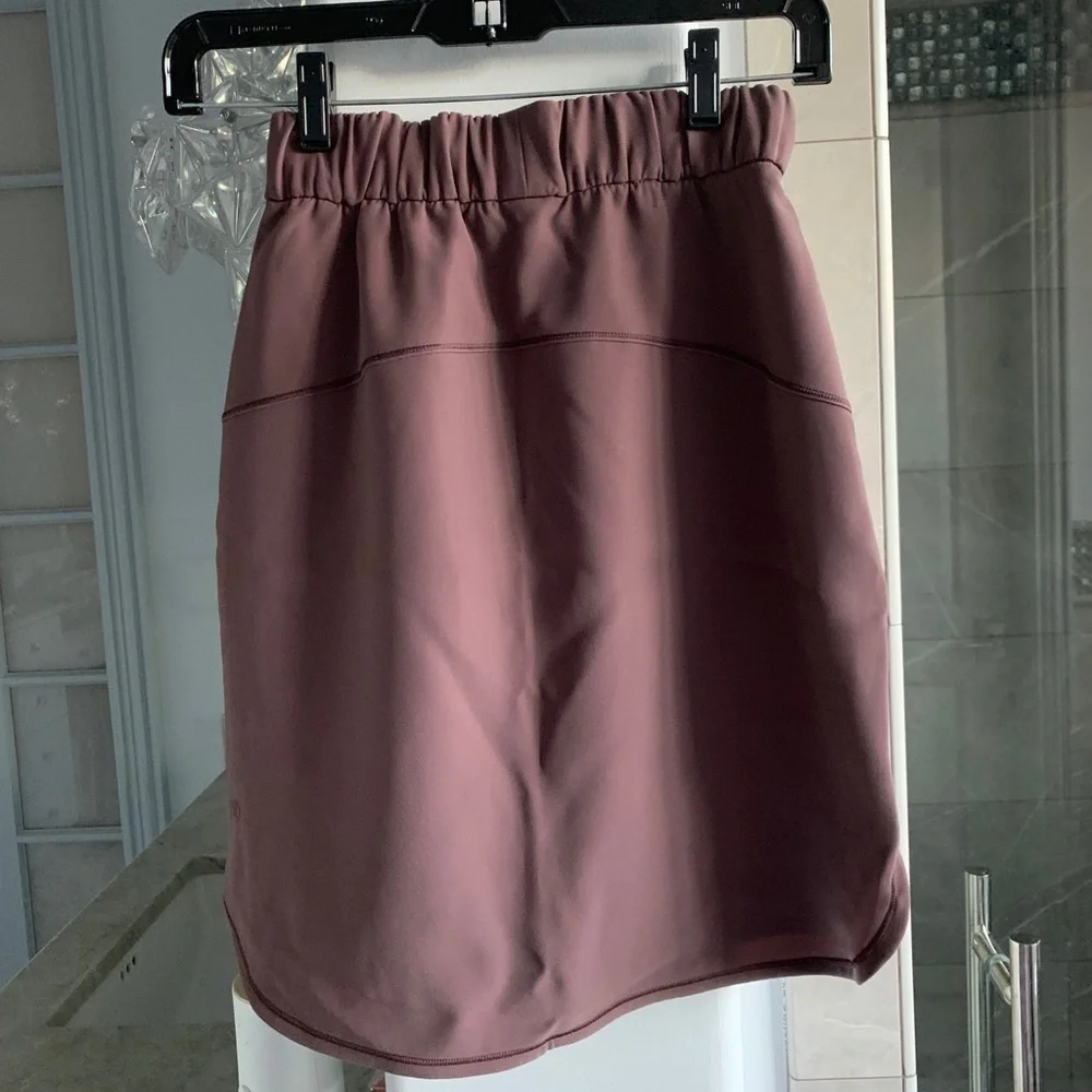 Lululemon On the Fly Skirt Woven: Cherry Cola - Picture 5 of 11